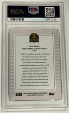 Load image into Gallery viewer, 2021 Topps Star Wars Empire Strikes Back #2 Lucas Film 50th Anniversary PSA 10 Gem Mint

