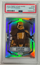 Load image into Gallery viewer, 2022 Finest Star Wars Captain Phasma #105 PSA 10 Gem Mint
