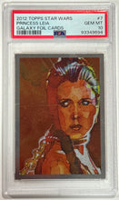 Load image into Gallery viewer, 2012 Topps Star Wars Princess Leia #7 Galaxy Foil PSA 10 Gem Mint
