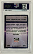 Load image into Gallery viewer, 2022 Star Wars Galaxy - Inside the Mediation Chamber #71 Wave refractor Number 41/99 PSA 9 Mint
