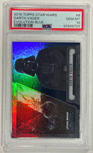 Load image into Gallery viewer, 2016 Topps Star Wars Darth Vader #8 Evolution Blue PSA 10 Gem Mint
