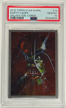 Load image into Gallery viewer, 2012 Topps Star Wars Darth Vader #14 Galaxy Foil Card PSA 10 Gem Mint
