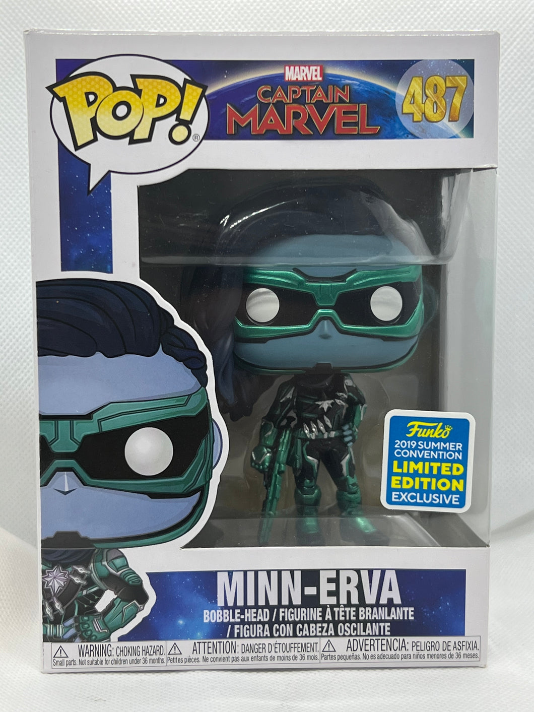 Minn-Erva 487 Captain Marvel 2019 Summer Convention Exclusive Funko Pop