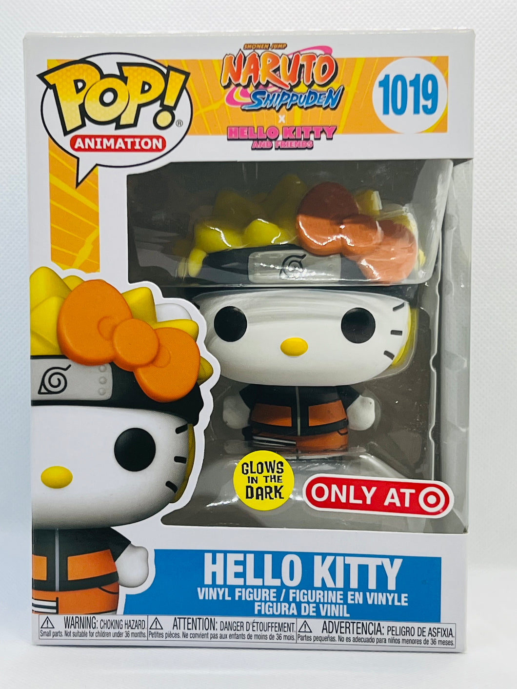Sanrio x Naruto: Hello Kitty 1019 Glow-In-The-Dark Target Exclusive Funko Pop