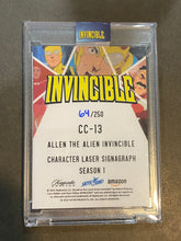 Load image into Gallery viewer, Keepsake Invincible LACC Exclusive Sunday September 28th Signagraph Hand Numbered Card - Allen the Alien and Invincible CC-13 64/250

