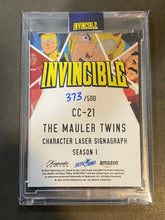 Load image into Gallery viewer, Mauler Twins CC-21 373/500 - Keepsake Invincible LACC Exclusive Signagraph Hand Numbered Card /500
