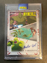 Load image into Gallery viewer, Monster Girl NSCC-25 6/50 Blood splatter - Keepsake Invincible LACC Exclusive Signagraph Hand Numbered Card /50
