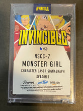 Load image into Gallery viewer, Monster Girl NSCC-25 6/50 Blood splatter - Keepsake Invincible LACC Exclusive Signagraph Hand Numbered Card /50
