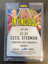 Load image into Gallery viewer, Cecil Stedman CC-23 34/250 - Keepsake Invincible LACC Exclusive Signagraph Hand Numbered Card /250
