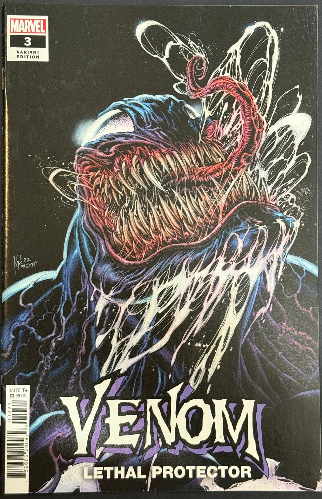 Venom Lethal Protector #3 (2022) Kyle Hotz cover