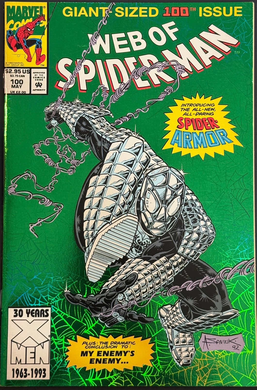 Web of Spider-man #100 (1993) Foil cover