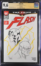 Load image into Gallery viewer, CGC x JSA 9.6 The Flash #64 blank cover with Sketch and signed by Eddie Nunez

