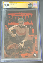 Load image into Gallery viewer, CGC SS 9.8 Absolute Batman #22 Seth Mann exclusive foil signed by Seth Mann (with Custom AB label)
