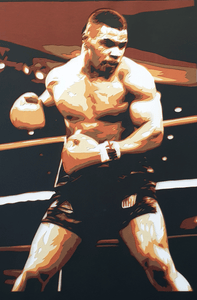 Iron Mike Tyson by Rick Sharif   [A3 Size (297 x 420 mm) (11.7 x 16.5 in)]