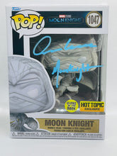 Load image into Gallery viewer, Moon Knight 1047 Hot Topic Exclusive GITD  Funko Pop signed by Oscar Isaac
