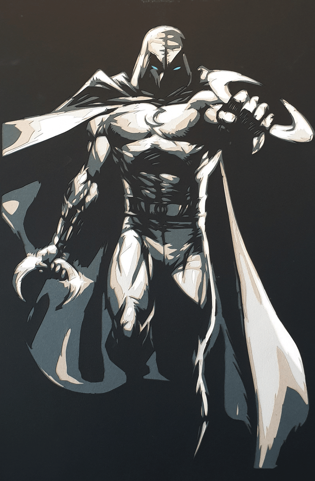 Moon Knight by Rick Sharif [A3 Size (297 x 420 mm) (11.7 x 16.5 in)]