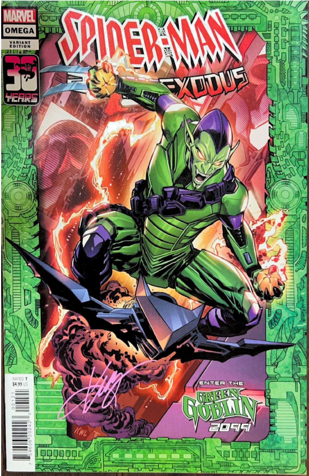 Spider-Man 2099 Exodus #Omega signed by Ken Lashley (Key Issue)