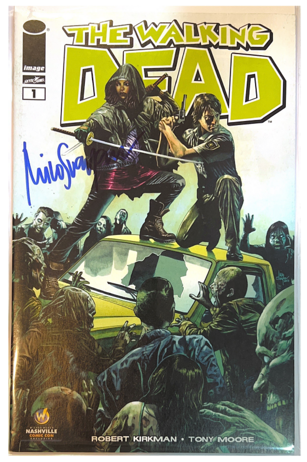 The Walking Dead #1 (Wizard World Nashville 2013 VIP attendee exclusive) signed by Mico Suayan