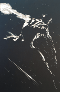 Silver Surfer (Dell'Otto Homage) by Rick Sharif - FRAMED [A3 Size (297 x 420 mm) (11.7 x 16.5 in) in a FRAME]