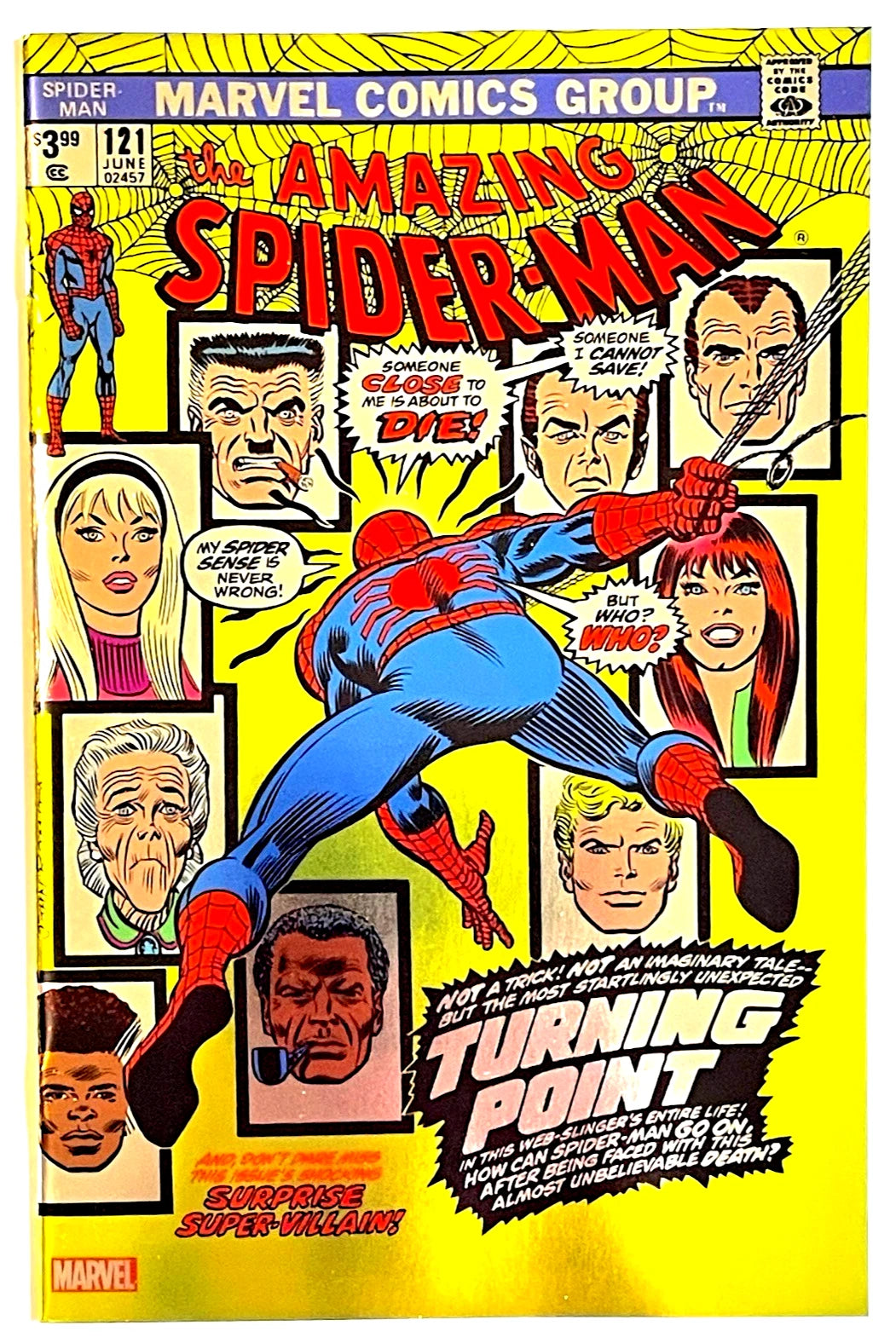 Amazing Spider-Man #121 Facsimile Edition John Romita Exclusive Foil Variant limited to 3,000- Death of Gwen Stacy
