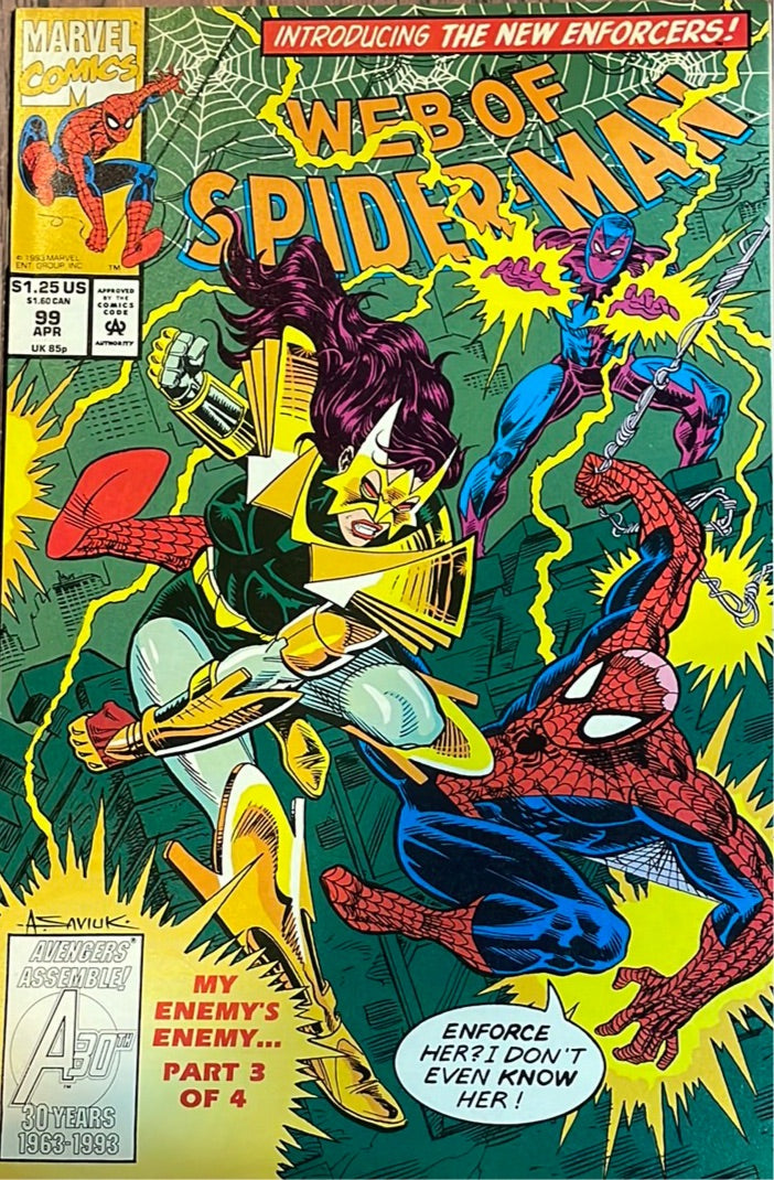 Web of Spider-Man #99 VF+ (1993) Key Issue