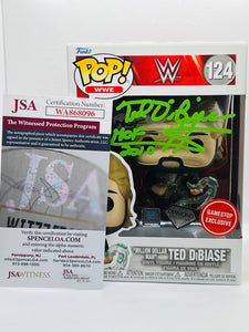 "Million Dollar Man" Ted DiBiase 124 WWE Diamond Collection Gamestop Exclusive Funko Pop signed by Ted DiBiase with HOF inscription (JSA Witnessed)
