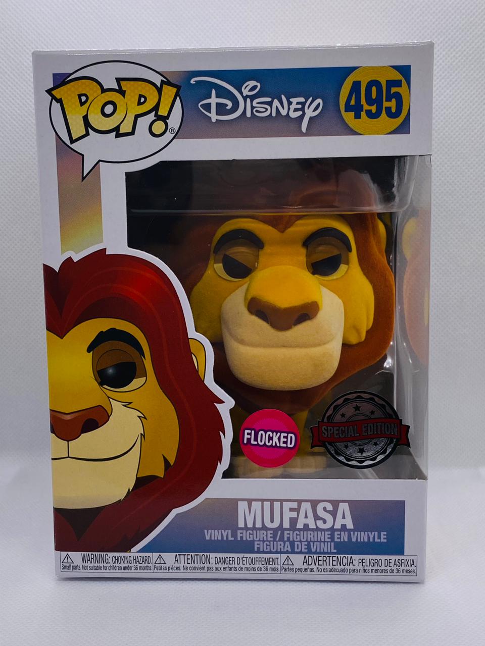 Mufasa 495 Disney Flocked Special Edition Funko Pop