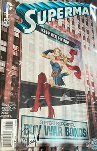 Superman #43 (Des Taylor Bombshells variant) signed by Des Taylor