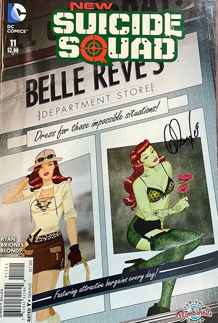 New Suicide Squad #11 (Des Taylor Bombshells variant) signed by Des Taylor