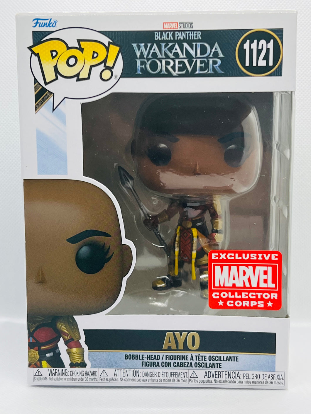 Ayo 1121 Black Panther Wakanda Forever Marvel Collectors Corp Exclusive Funko Pop