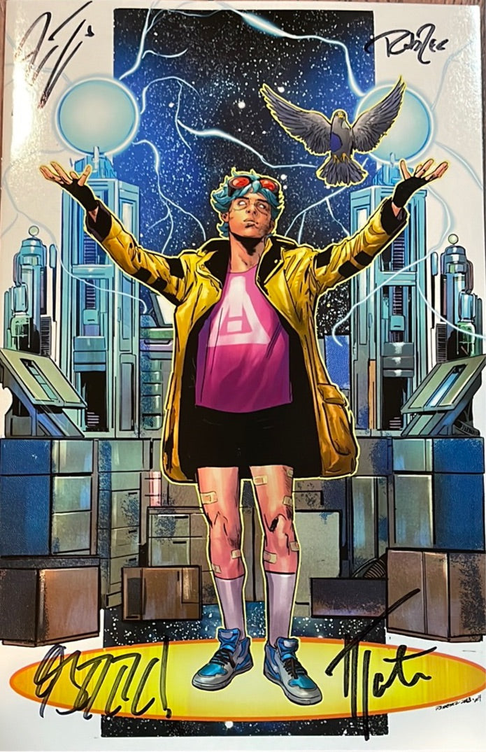 The Oddly Pedestrian Life of Christopher Chaos #1 (Phil Jiminez variant) signed by James Tynion IV, Tate Bromball, Isaac Goodhart & Nick Robles