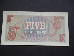 British Armed Forces Military 5p Banknotes Special Voucher UNC
