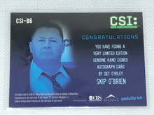 Load image into Gallery viewer, CSI - Skip O'Brien (Detective O'Riley) signed trading card
