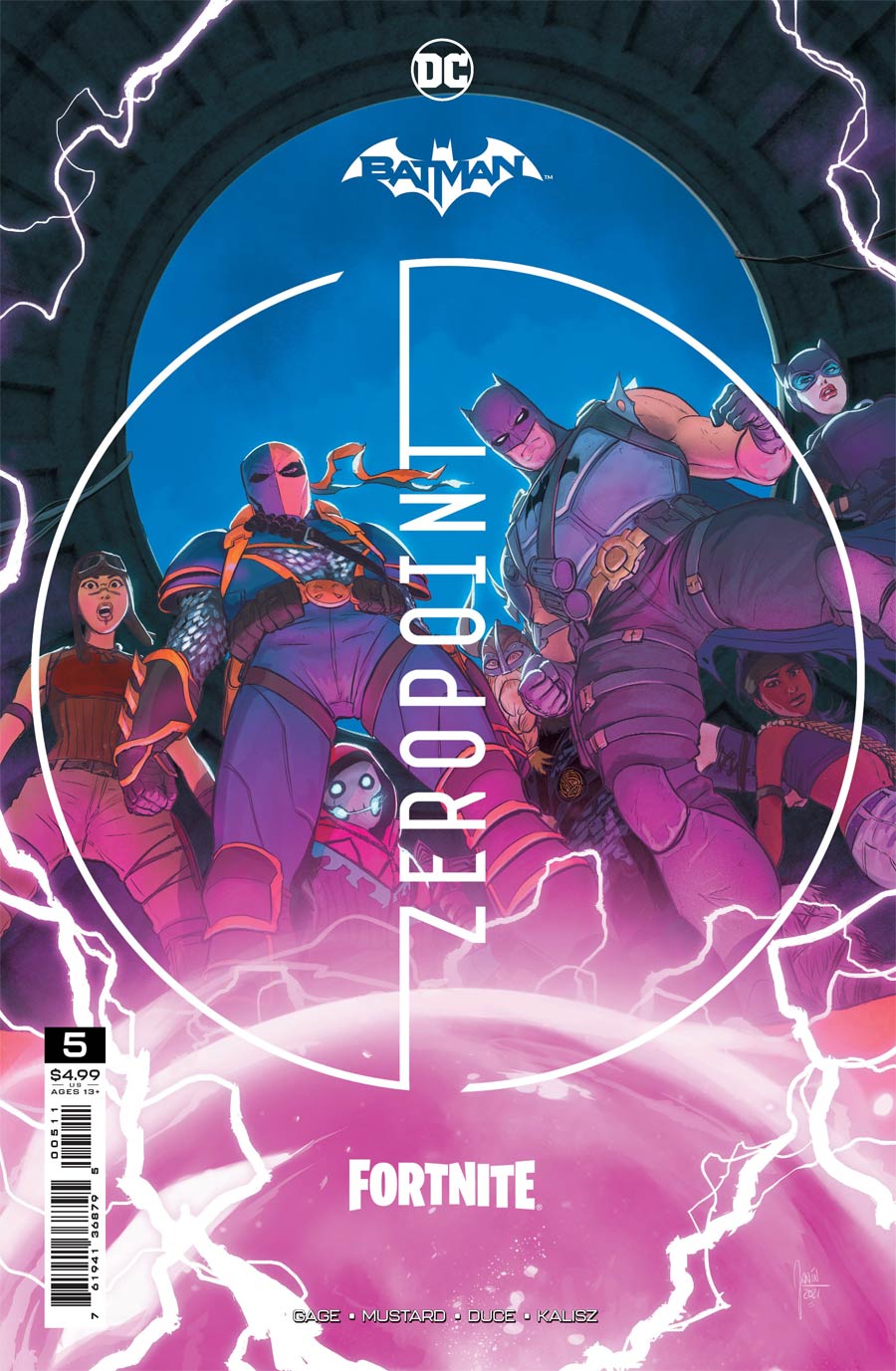 BATMAN FORTNITE ZERO POINT #5 -Cover A Deathstroke - 1st Print - Factory Sealed+Skin Code