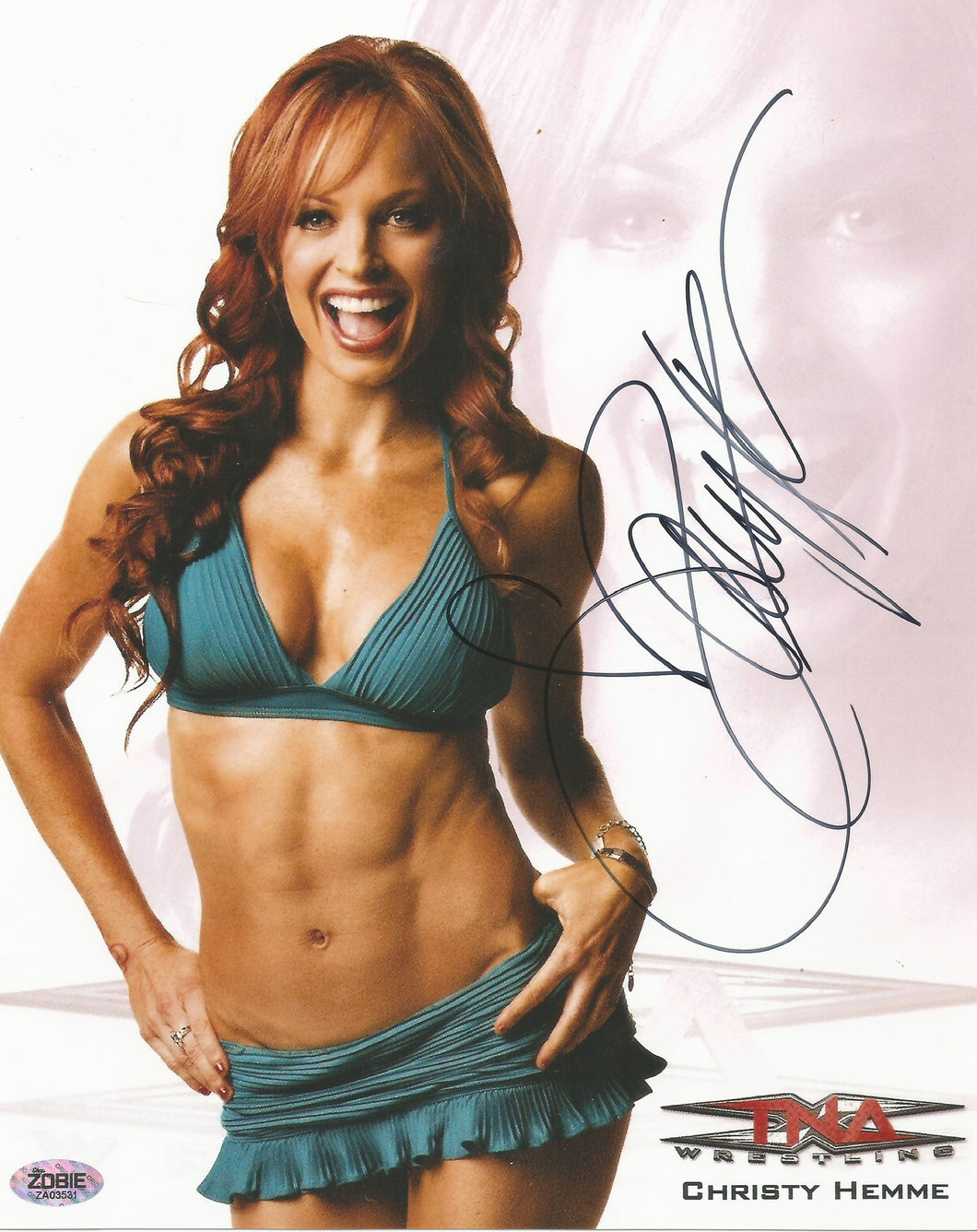 Christy Hemme signed TNA / Impact Wrestling photo (2)