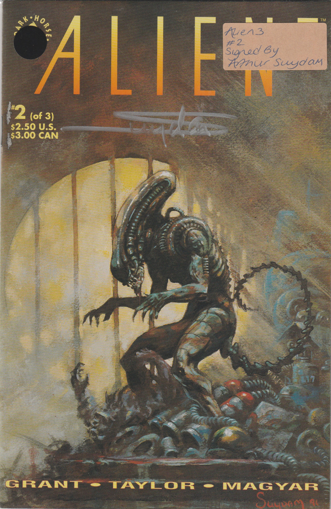 Alien 3 #2 signed by Arthur Suydam