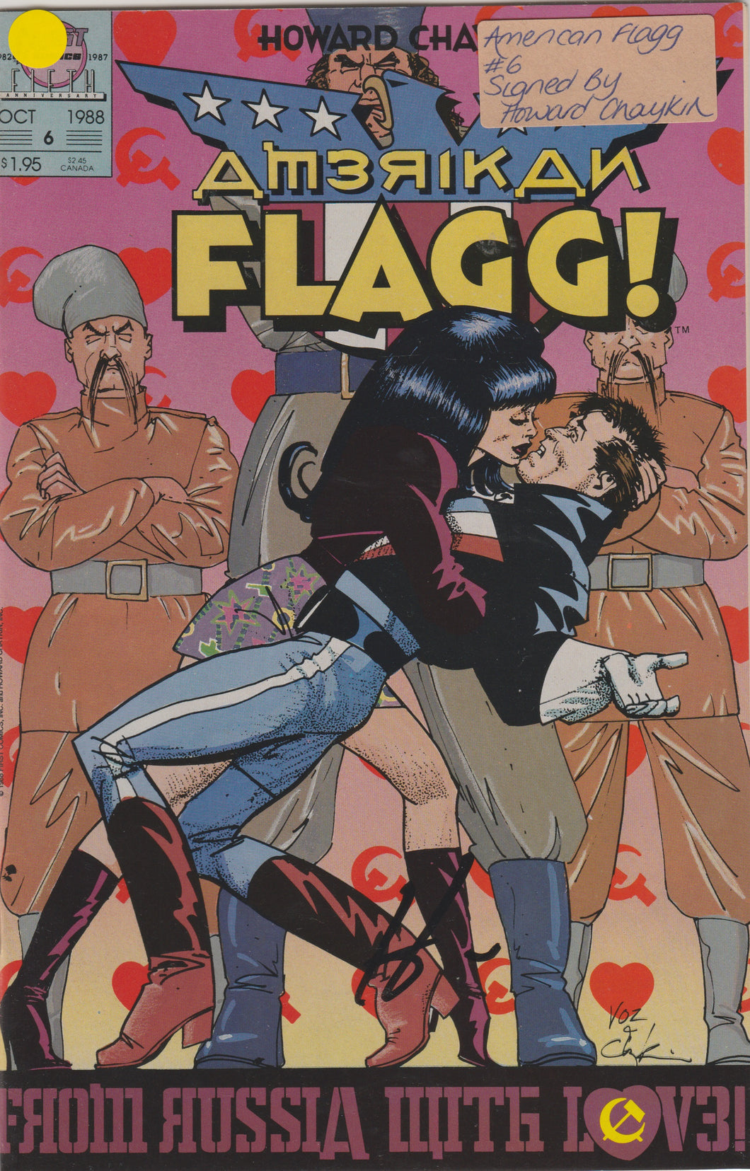 Amerikan Flagg 6 signed by Howard Chaykin