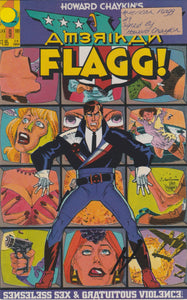 Amerikan Flagg 9 signed by Howard Chaykin