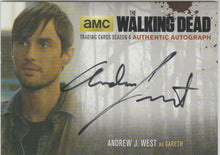 Load image into Gallery viewer, Andrew J West (Gareth) The Walking Dead signed Trading Card
