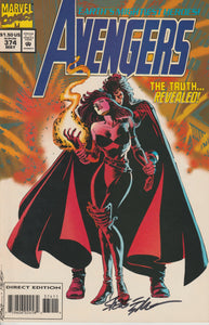Avengers 374 signed by Steve Epting