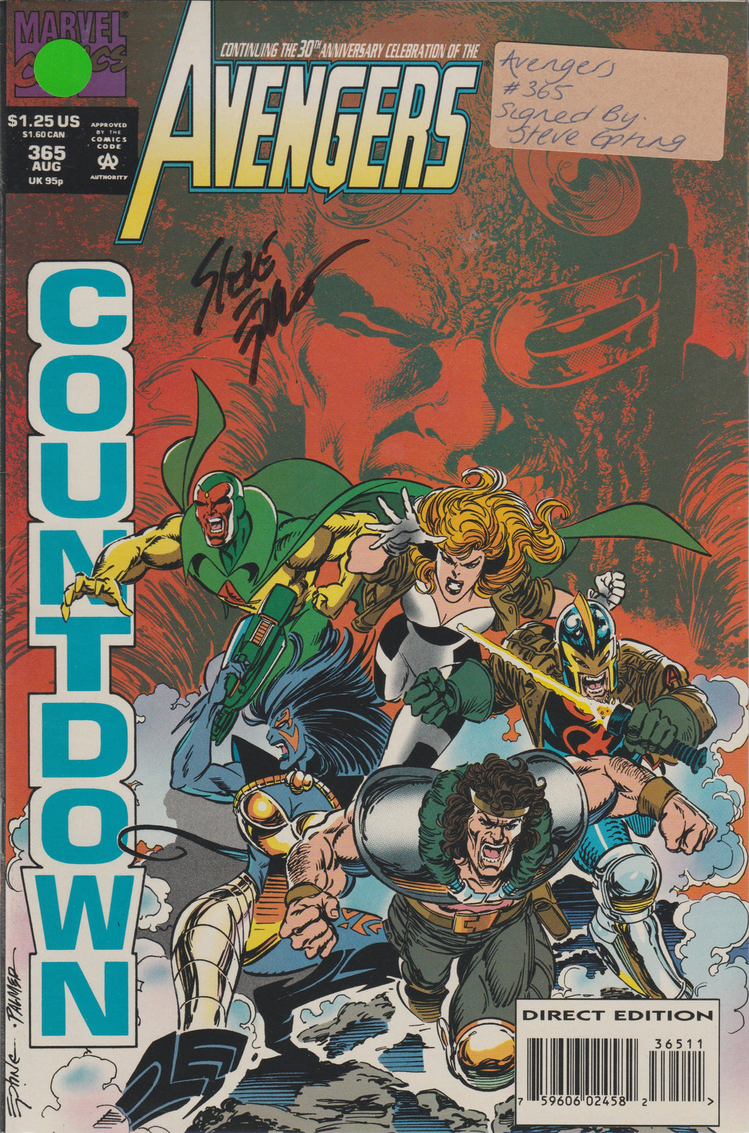 Avengers 365 signed by Steve Epting