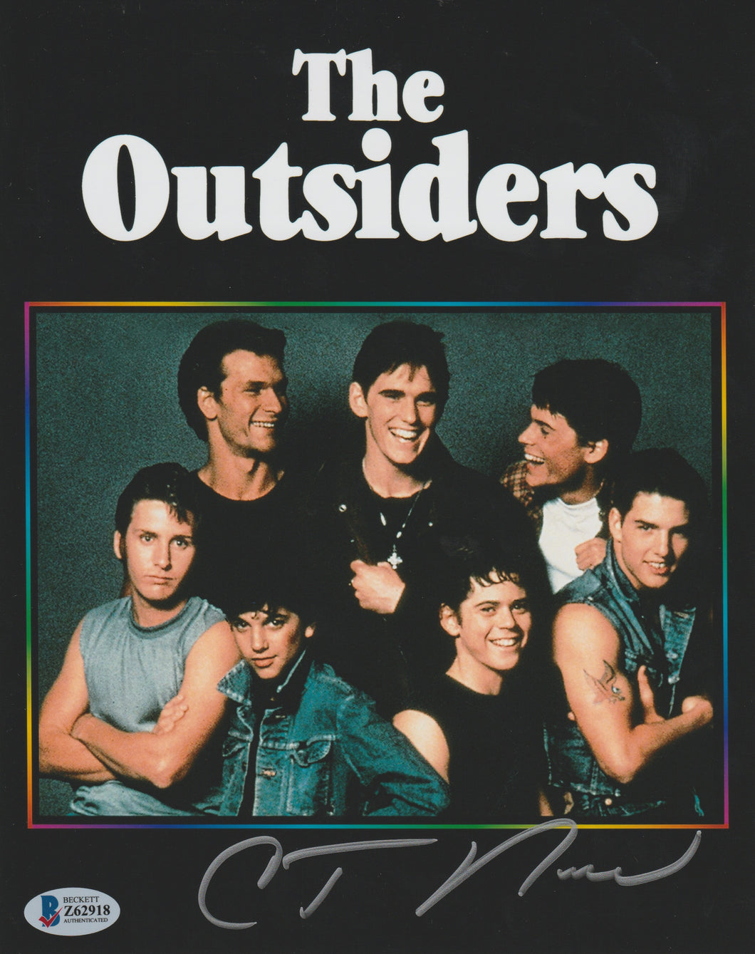 The Outsiders signed 8 x 10 photo by C Thomas Howell who plays 'Ponyboy' Curtis