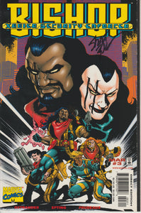 Bishop Xavier Security Enforcer 3 signed by Steve Epting