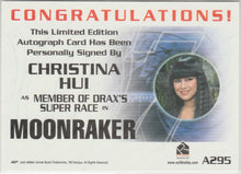 Load image into Gallery viewer, Christina Hui (Moonraker) James Bond signed trading card
