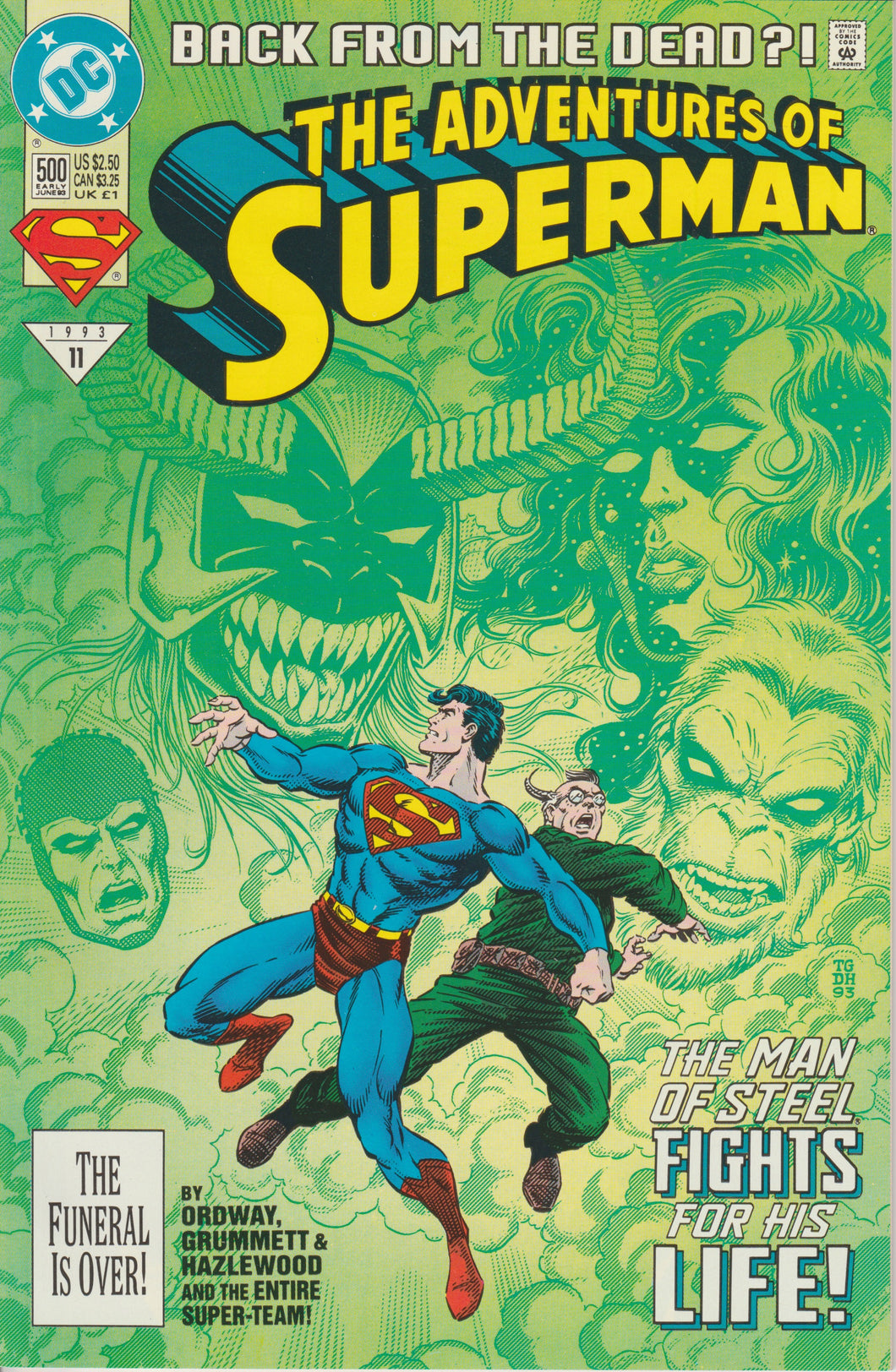 The Adventures of Superman 500 cover A (1993)