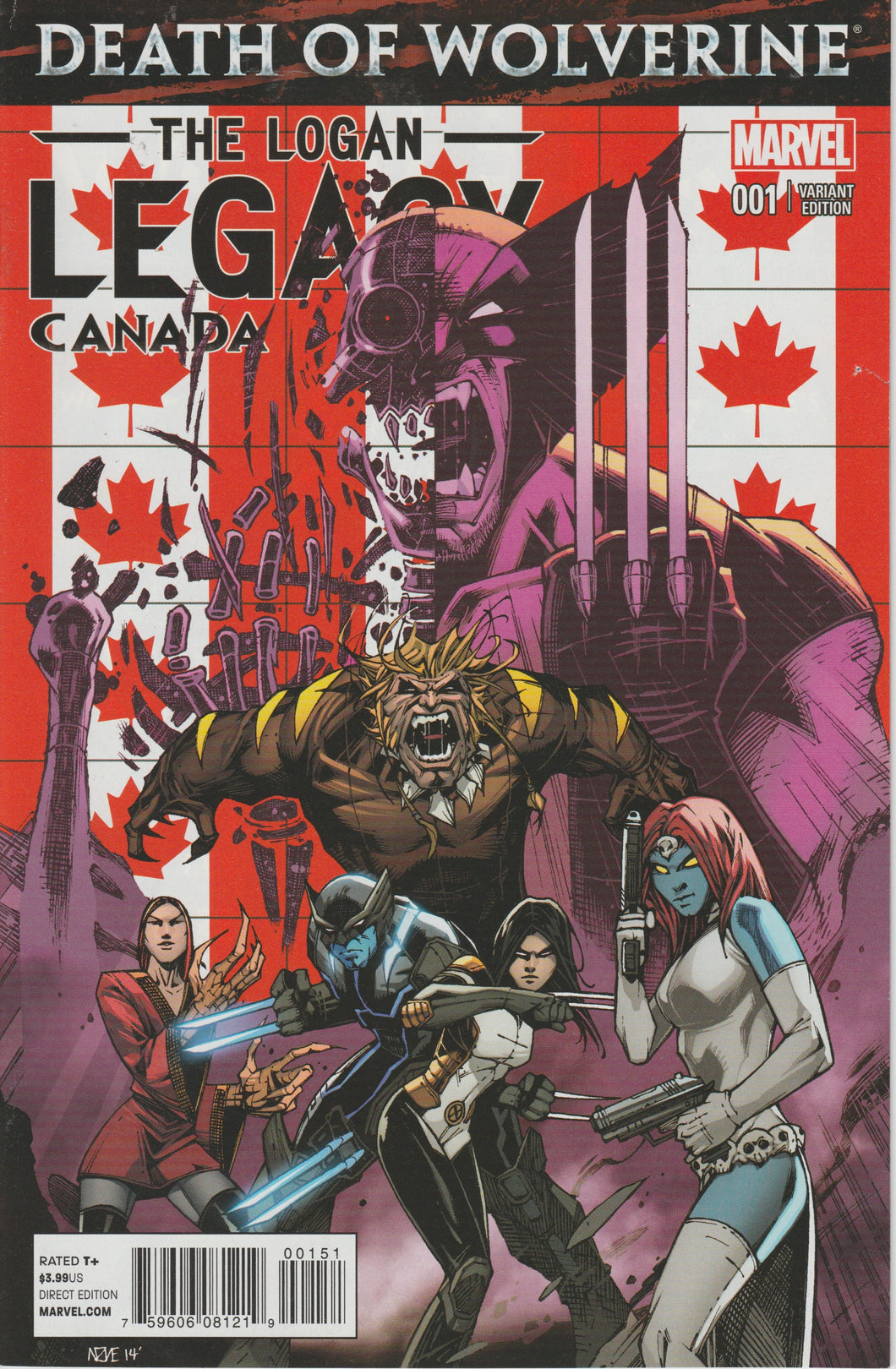 Death of Wolverine The Logan Legacy #1 (Canada variant)