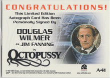Load image into Gallery viewer, Douglas Wilmer as Jim Fanning in James Bond Octopussy signed trading card
