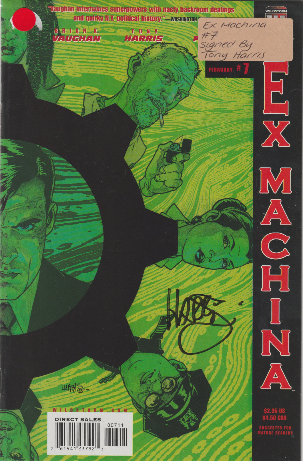 Ex Machina 7 signed by Tony Harris