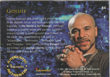 Load image into Gallery viewer, Goldie as Bull in James Bond The World is Not Enough signed trading card
