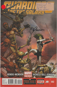 Guardians of the Galaxy 2 signed by Justin Ponsor